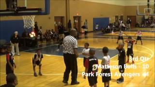 preview picture of video '2015 Matteson Bulls - Game 7 @ Park Forest Avengers - 2/20/15'