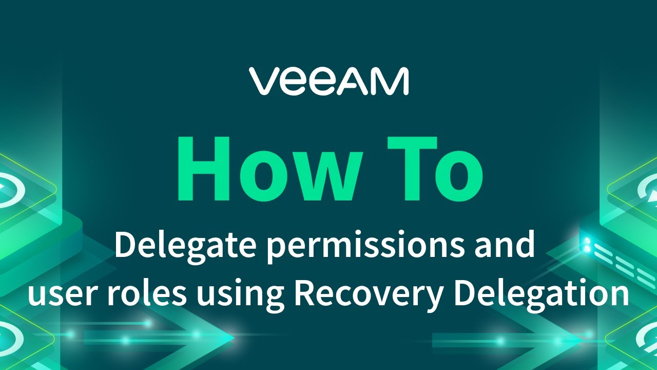 Delegate permissions and user roles using Recovery Delegation video