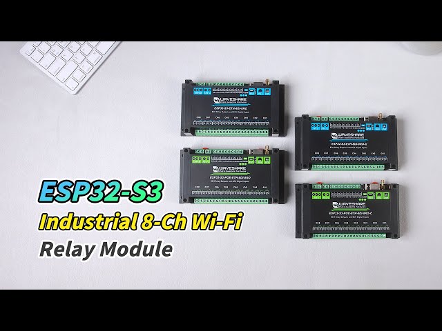 Vídeo relacionado con Industrial ESP32-S3 1-Channel WiFi Relay Module with RS485, Bluetooth 5, DIN Rail Mount, 10A Relay Switch, Smart Home, IoT Automation, Fits Arduino