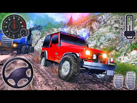 Offroad Cargo Jeep Driving Simulator 3D - Muddy Trucker SUV Drive - Android GamePlay