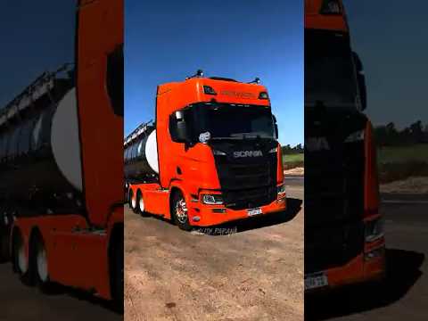 Scania Laranja da Laticínios Quatiguá 🇧🇷