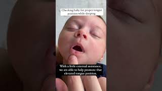 Check your baby for proper tongue position #babies #tonguetie #sleep