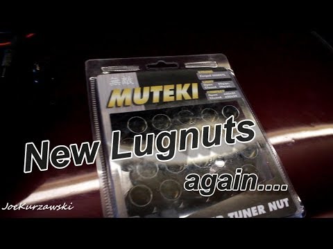 Muteki Open End Lug Nuts Installed