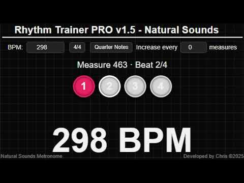 Metronome 298 BPM