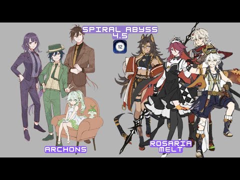 The Archons Rule and Rosaria Melts the Spiral Abyss Floor 12 in Genshin Impact 4.5