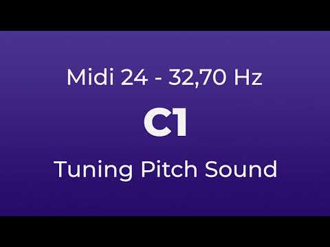 C1 Tuning Pitch | 32,70 Hz | Midi Key 24