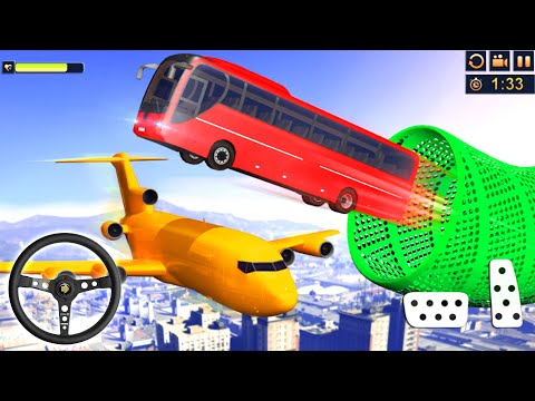 Modern Bus Stunt Tracks & Real Coach Bus | Mega Ramp Racing Driving Simulator – Android Gameplay
