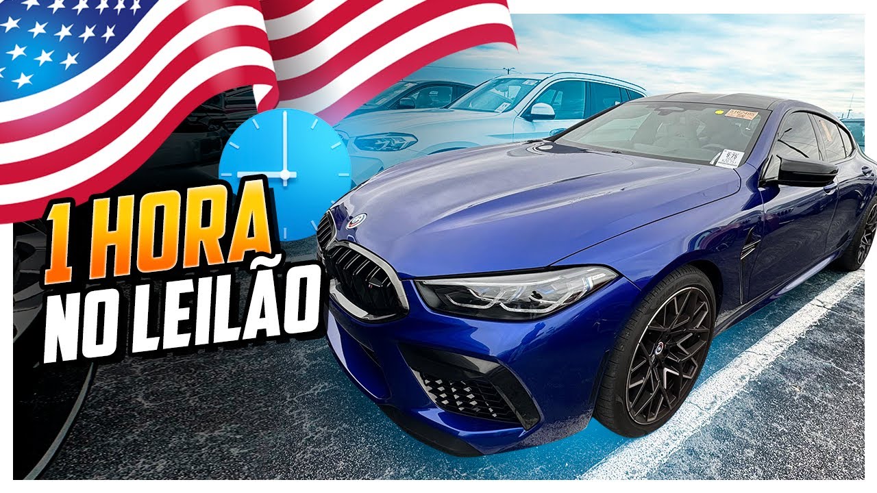 1 HORA NO LEILÃO DE CARROS nos EUA 😱  CARROS DE MILIONÁRIOS