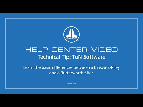 JL Audio Help Center - Linkwitz-Riley Vs Butterworth Filter