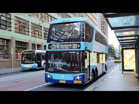 [4K] Keolis Downer Bustech CDi m/o 6717 on the B-Line at Wynyard
