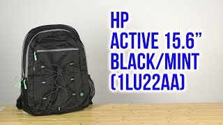 HP 15.6" Active Backpack / Marine Blue/Coral Red (1MR61AA) - відео 1