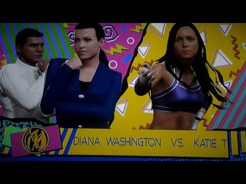 WWE2K16: Diana Washington vs Katie T (debut)