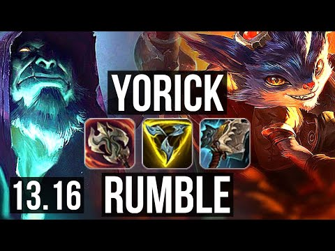 YORICK vs RUMBLE (TOP) | 10/2/13, 700+ games | KR Diamond | 13.16