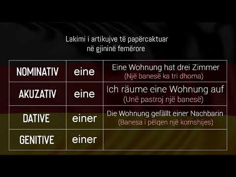 23/32 - Gjuhe Gjermane - Ein Eine Einen Einem Eines gjermanisht -  Nominativ Akuzativ Dativ Genitive