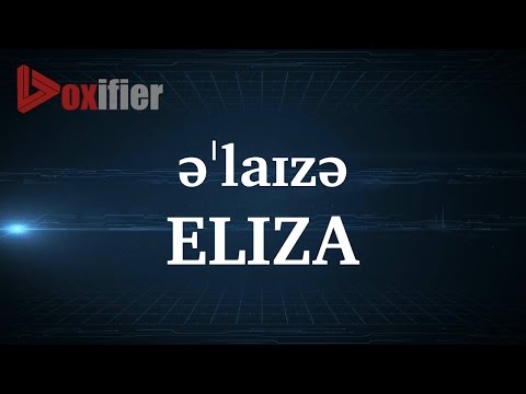 How to Pronunce Eliza in English - Voxifier.com