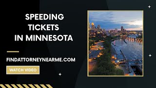 Speeding tickets in Minnesota