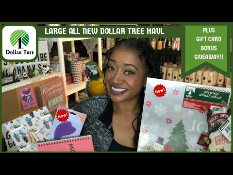 HUGE DOLLAR TREE HAUL AMAZING NEW FINDS |CHRISTMAS & NEW ITEMS|PLUS GIFT CARD BONUS GIVEAWAY 💃 Video