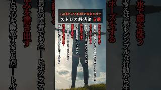 心が軽くなる科学で証明されたストレス解消法5選　#心の哲学 #名言 #偉人の言葉 #ストレス対策