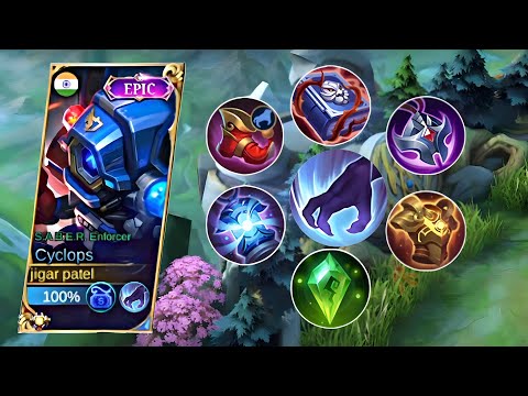 CYCLOPS NEW ONE SHOT BUILD 🔥!! CYCLOPS BEST BUILD TERSAKIT 2023 !! MLBB