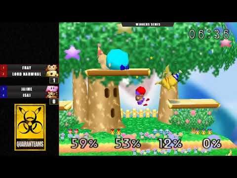 QuaranTEAMS Winners Semis - JaimeHR & Isai Vs. Fray & lord narwhal - Super Smash Bros - SSB64
