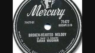 SARAH VAUGHAN   Broken Hearted Melody   1958