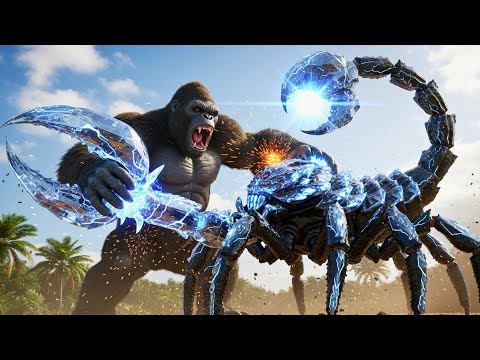 ⚔️ KING KONG vs Crystal Scorpion | Skull Island Clash