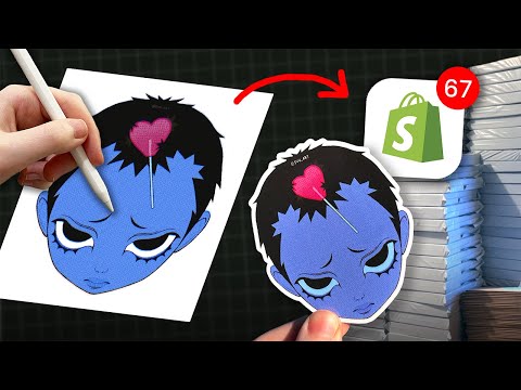 how I turned my ART into MERCH (launching an online store)