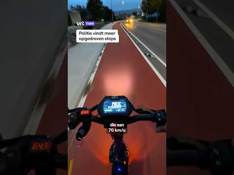 Politie vindt meer opgedreven e-steps #vrtnws #nws #nieuws #step #scooter #snel #verkeer