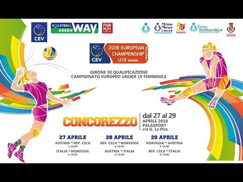 2018 #EuroVolleyU19W, Pool C, Austria – Czech Republic