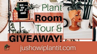 Plant Room Tour & Jus How I Plant It Office Make Over/Grow Girl Plant Pot Holder Giveaway