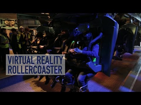 What it's like to ride on a rollercoaster while wearing a VR headset?