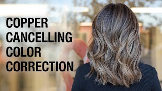 How to Cancel Copper in Hair Color Corrections | Highlighted Hair Color Transformation | Kenra Color