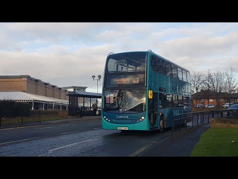 Route 43: Arriva North East NK57 GWX/7505-Dennis Trident 2/Enviro  400