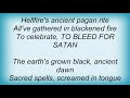 Sinister - 18Th Century Hellfire Lyrics