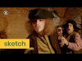 Ik rijg die laffe spartelvis aan mijn haak | Sketch