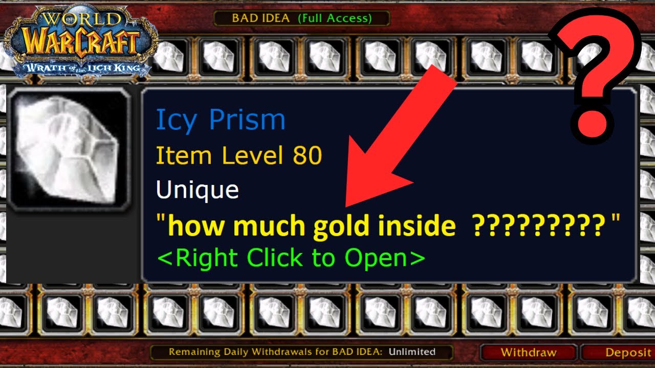 Opening 120 Icy Prism in Wotlk #Warmane #Icecrown