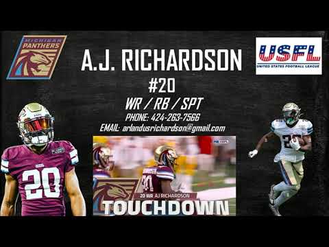 AJ Richardson - Receiver / Running Back/ Special Teams - 2023 USFL Highlights
