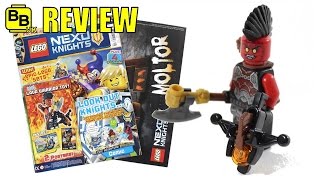 YouTube thumbnail: LEGO NEXO KNIGHTS ISSUE 5 MAGAZINE LAVA WARRIOR REVIEW