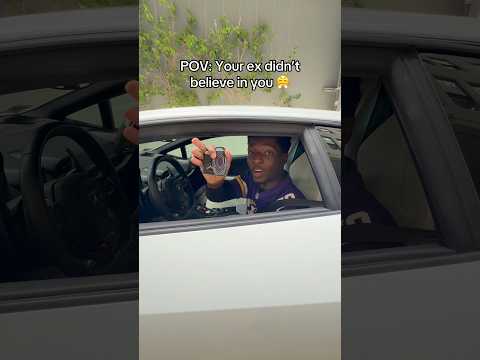 When your ex didn’t believe in you 💀 #lamborghini #shorts