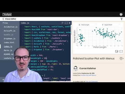 Datavis 2020 Episode 32 - Polished Scatter Plot with Menus