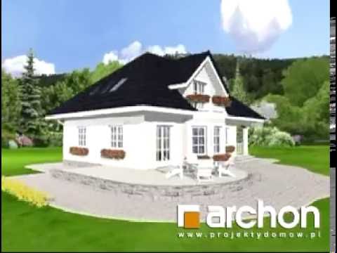 Dom w awokado. ARCHON+ Projekty domów, www.archon.pl