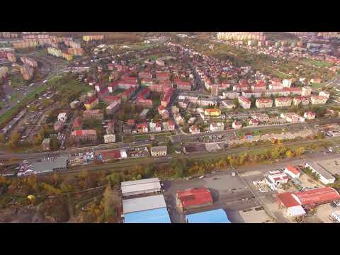 Jirkov a Chomutov (SČ) z výšky 26.10.2017 4K