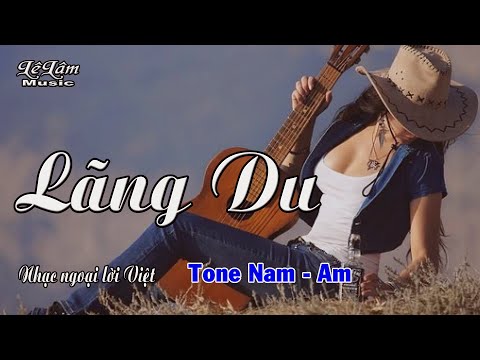 Karaoke - LÃNG DU - Tone Nam | Lê Lâm Music