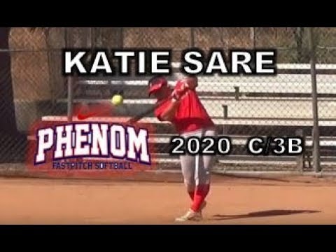 2020 Katie Sare Catcher 3B Softball Recruit Skills Video