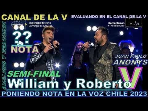 NOTA Semi-Final: William y Roberto TEAM PUMA - Sueña | The Voice Chile 2023