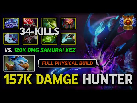WTF 34-Kills & 157K Damage Carry Spectre Full Items Build Vs. 120K Damage Samurai Kez 7.39d DotA 2