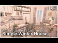Bloxburg - Simple Winter House Speedbuild (no advanced placement) | full tour + interior