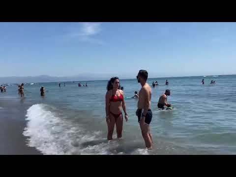 BENALMADENA TO TORREMOLINOS SPAIN BEACH WALK | LATEST SUMMER BEACH WALK UPDATES 4K #beach #travel