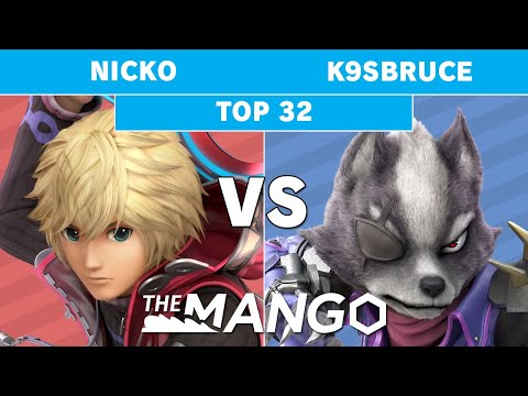 The Mang0 3 - Nicko (Shulk) vs K9sbruce (Wolf) Top 32 - Smash Ultimate