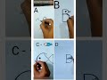 ABCD ️ Drawings From Alphabets Letters Easy Drawings Tik Tok Shorts Viralshorts